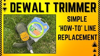 Dewalt Trimmer Line Replacement  The Easy Way [upl. by Segal]