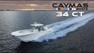 Caymas 34CT  New offshore center console catamaran  Interview with Cpt George Gozdz and Earl Bentz [upl. by Ayam]