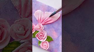 Canvas Painting with clay  Clay Art painting art shorts [upl. by Lenno]