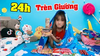 Thử Thách 24h Sống Trên Giường  Vê Vê Channel [upl. by Ivetts406]