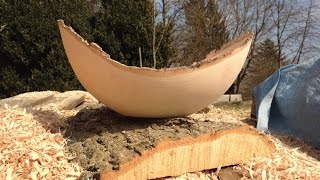 Natural edge bowl  time lapse [upl. by Yahsram22]