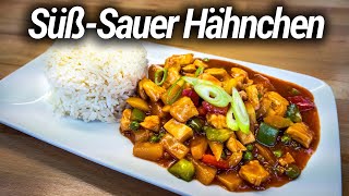 Rezept Hähnchen Süß Sauer mit Reis  Asiatisches Rezept  by Bernd Zehner [upl. by Yenot]