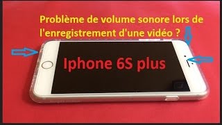 Problème de variation du son lors de lenregistrement dune vidéo avec votre Iphone [upl. by Salas]