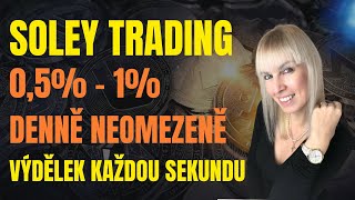 SOLEY TRADING nový projekt 💲 pasivní krypto vydělávání 05 až 1 denně neomezeně 🤑 [upl. by Neelak429]