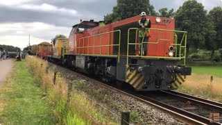 Transporting sleepers to the depot Trains and tracks RailfanSwietelsky [upl. by Norford]