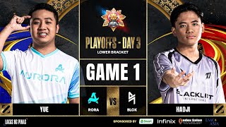 MPL PH S14  PLAYOFFS DAY 3  RORA VS BLCK GAME 1 [upl. by Nagn]