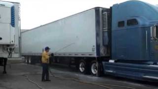 Bioclean Two 2 Step Truck Wash System Demo 2 [upl. by Caines]