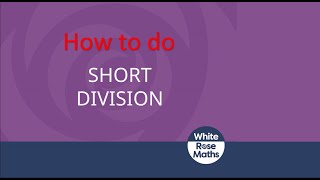 How to do short division [upl. by Berte]