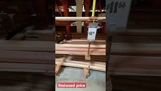 12 Redwood 2x48 Latest Cost at Home Depot September 2023 [upl. by Palua]