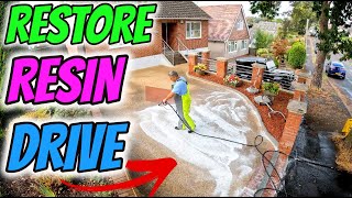 Resin bound driveway cleaning [upl. by Woehick]