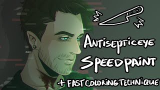 Antisepticeye Speedpaint  Jacksepticeye fan art [upl. by Acired]