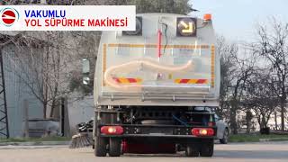 ÜSTÜNEL MAKİNA VAKUMLU YOL SÜPÜRME MAKİNASI USTUNEL TRUCK MOUNTED VACUUM ROAD SWEEPER MACHINE [upl. by Josepha862]