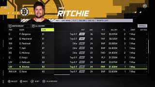 NHL 21 Boston Bruins Overall Player Ratings [upl. by Yrrehc264]