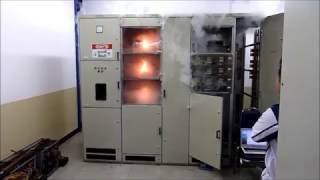 Pyrogen Aerosol Fire Suppression Electrical Cabinet Demonstration [upl. by Yelnats768]