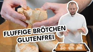 Fluffige Glutenfreie Brötchen Schnelles und Einfaches Rezept [upl. by Noeht]