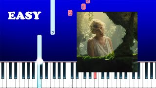 Taylor Swift  Cardigan Slowed  Reverb TikTok Version Best Part Easy Piano Tutorial [upl. by Lyrem]