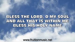 Bless The Lord O My Soul Low Key Instrumental with Lyrics [upl. by Peterman312]