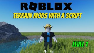 Terrain Scripting in Roblox Transform Terrain InGame [upl. by Melisent]