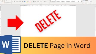 How to Delete a Blank Page in Middle of Word [upl. by Nonnah]