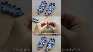 How to Make a Mini Ribbon Headdress Simple Kanzashi Flower Guide [upl. by Nnaoj957]