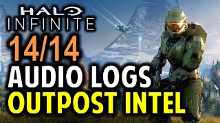 Outpost Intel UNSC Audio Logs All 14 Locations  Halo Infinity Collectibles Guide [upl. by Apps36]