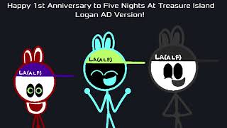 Happy 1st Anniversary to Five Nights At Treasure Island Logan AD Version [upl. by Lawler]