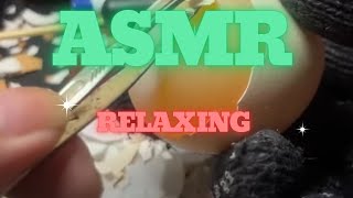 ASMR peel the shiny eggs 4 asmr relaxing [upl. by Aihsenad945]