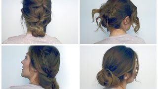 4 acconciature FACILI e VELOCI per capelli mediolunghi 🌟 [upl. by Tallie575]