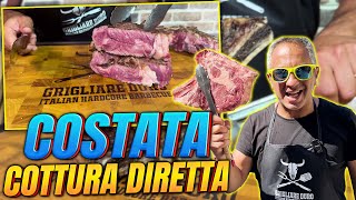 costata in cottura diretta la bistecca dellestate  Grigliare Duro [upl. by Ynneb]