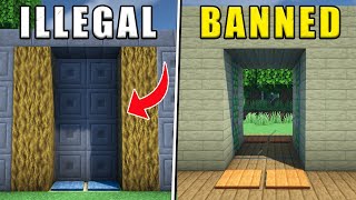 Piston Door Minecraft Tutorial 2x3 2x4 3x3 [upl. by Bosch]