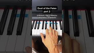 Duel of the Fates Part 2 easy piano tutorial [upl. by Sirap712]