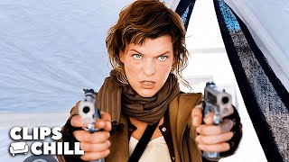 Milla Jovovich Being A Total BADASS For 20 Minutes In The Resident Evil Movies [upl. by Klehm]