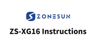 Zonesun ZSXG16 Instructions [upl. by Lebbie117]