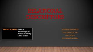 RELATIONAL DESCRIPTORS [upl. by Shulamith]