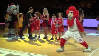 Beker van Belgie basketbal 2016 dunk contest [upl. by Nosimaj441]