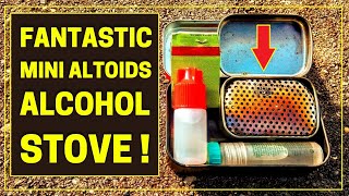 Fantastic Mini Altoids Alcohol Stove New Design [upl. by Dust]