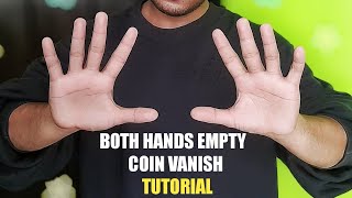 Learn how to do real SLEIGHT OF HANDS COIN VANISH  Free Coin Magic Tutorial  WHITEVERSE [upl. by Nolahs119]