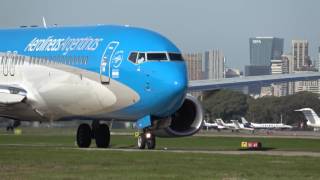 Aterrizajes y despegues Aeroparque en 4K [upl. by Yeuh73]