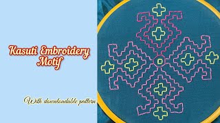 Kasuti embroidery design motif for sarees and Kurtis kasutiembroidery holbeinstitch [upl. by Eusoj]