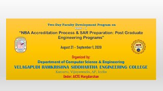 NBA Accreditation Process amp SAR Preparation Post Graduate Engineering Programs [upl. by Hsoj]