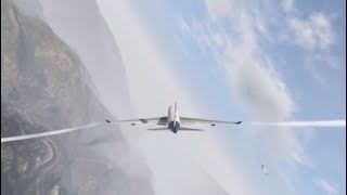 GTA 5  JET PLANE  GPWS WARNINGS IN A SITUATION [upl. by Salkcin]