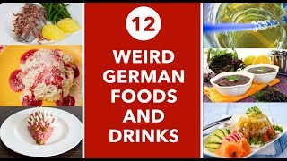 12 WEIRD GERMAN FOODS AND DRINKS  Weirdest German Foods [upl. by Schober]