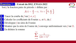 Exercice corrigé séries de Fourier [upl. by Emia]