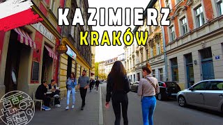 Kraków Historic Jewish Quarter  Walking Tour 4K⁶⁰ [upl. by Ahsitam]