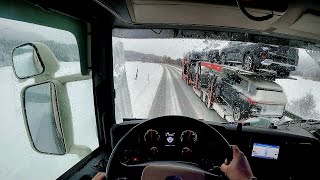 POV Driving Scania R560 V8  Christmas trip Rv3 [upl. by Bedelia]