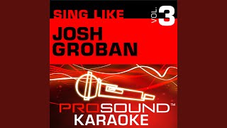 O Holy Night Karaoke with Background Vocals In the Style of Josh Groban [upl. by Neenaej]