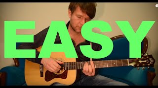 EASY LIKE SUNDAY MORNING  Tutorial for Acoustic Guitar by David Plate [upl. by Saisoj]