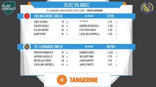 St Leonards 2nd XI v Ocean Grove 3rd XI [upl. by Thebault50]