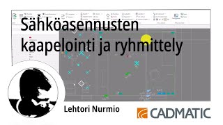 Sähköasennusten kaapelointi ja ryhmittely  CADMATIC Electrical 2024 [upl. by Bonacci]