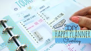 DIY Happy Planner Overlay How to Use a Planner for School or Fixed Schedules [upl. by Gabie139]